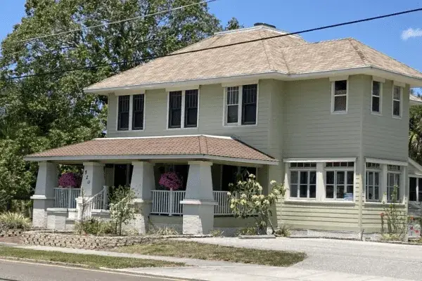 Bungalow-Exterior Paint Colors-Craftsman in sage-Atlanta-Kimberly Painting