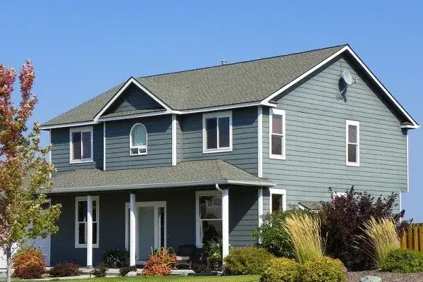 Exterior Painters Near Buckhead Atlanta - Gray Green with White Trim - Kimberly Painting