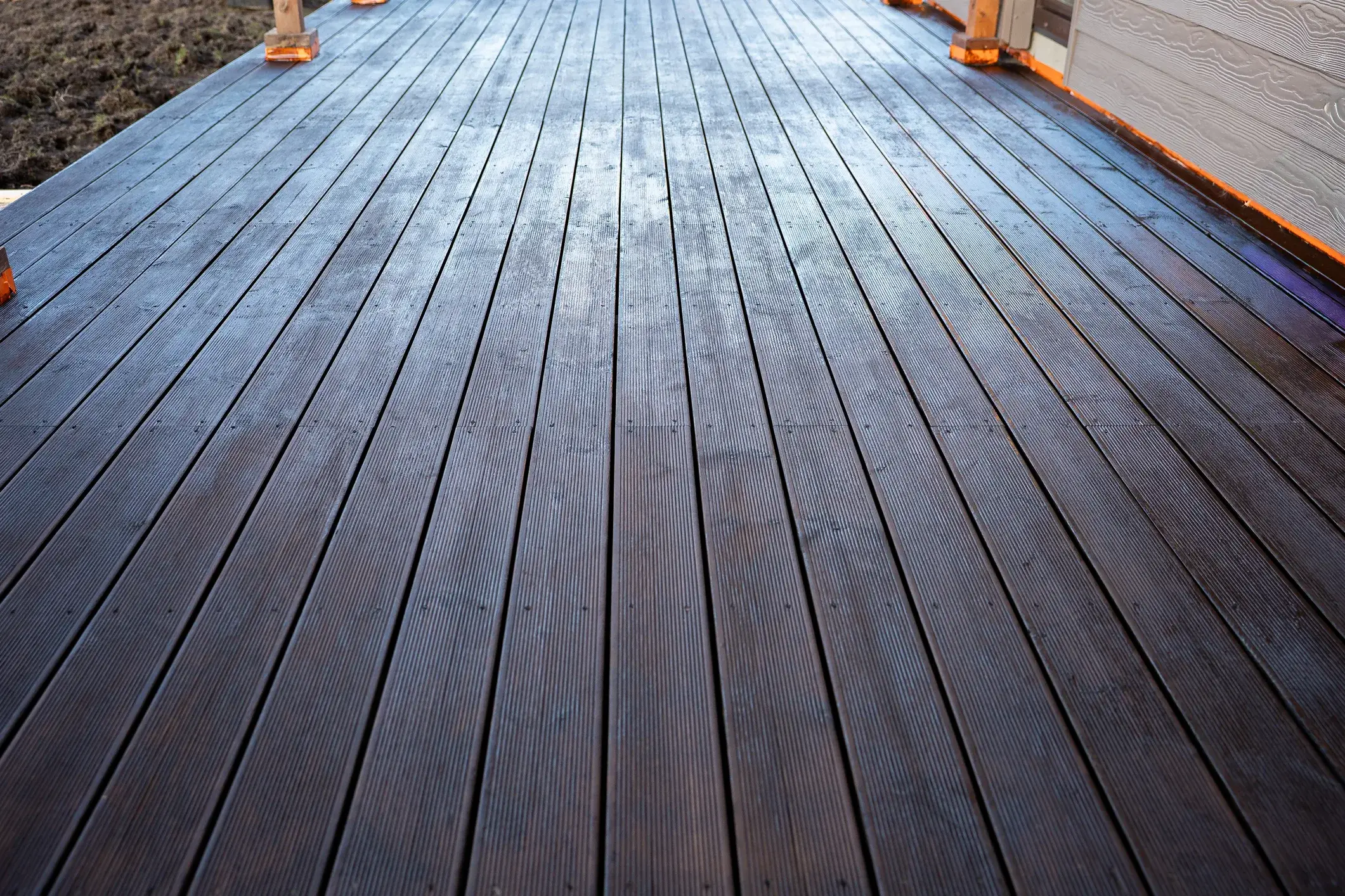 After photo of deck staining in Alpharetta GA