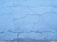 Wall Repair Before Painting - Kimberly Painting - Alpharetta, GA - Blue paint alligatoring cracking