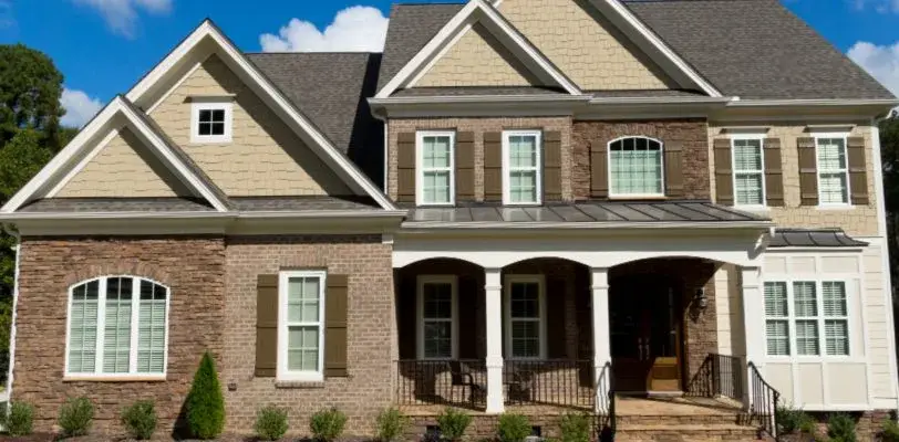 Exterior Painting Techniques - Kimberly Painting - Cumming, GA - Tan and Brown Two Story Brick