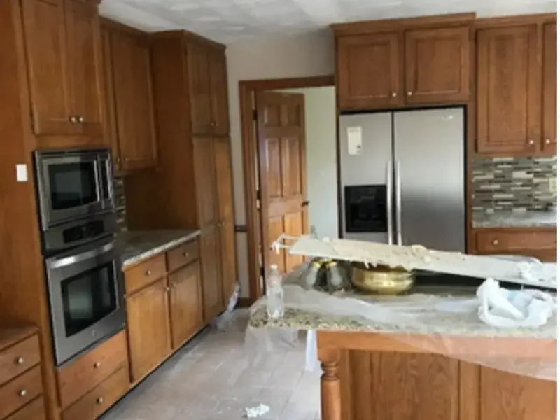 Kitchen cabinet painting, Cumming GA, before
