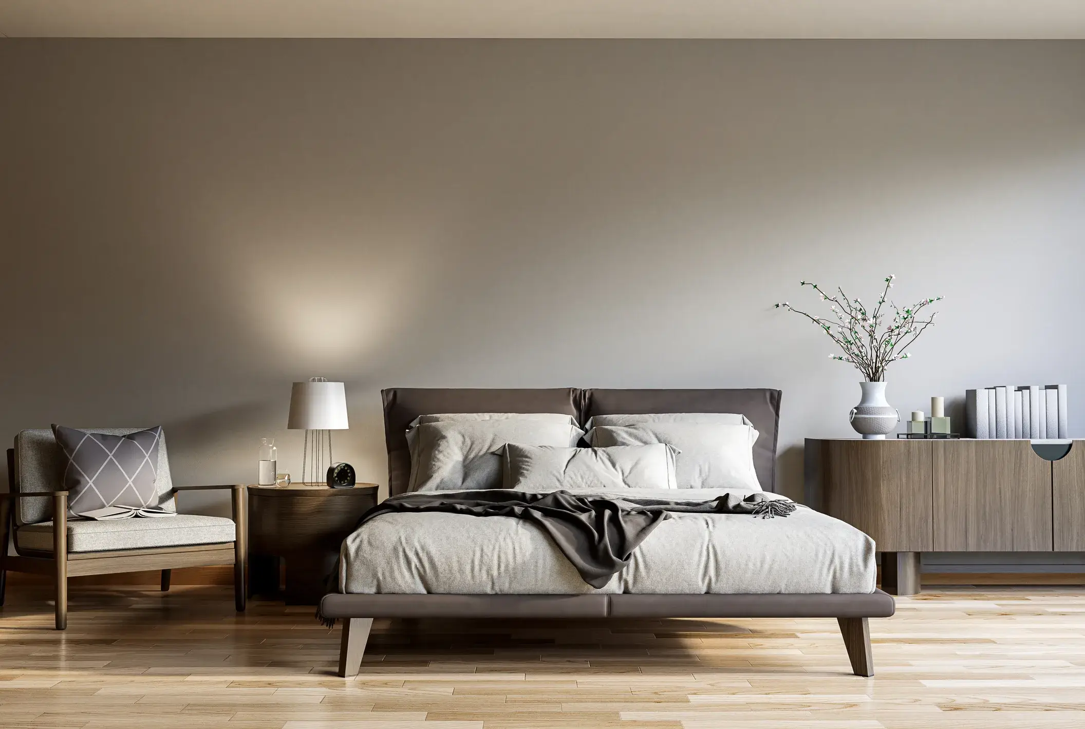 Mindful Gray Paint Colors - Bedroom Painting