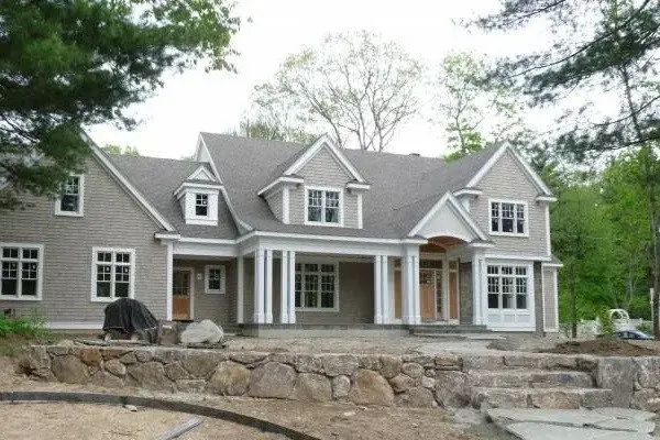 Exterior Painting Near Buckhead Atlanta GA - Beige Siding White Trim - Kimberly Painting