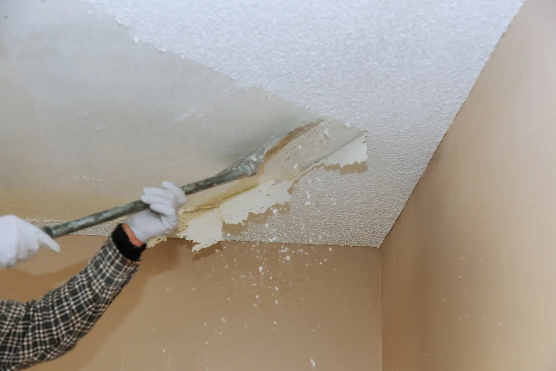 Popcorn Ceiling Removal - North Atlanta GA - Before After