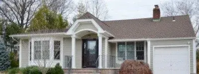 Ranch Home Painted in Classic White - Atlanta GA - Kimberly Painting 400x150
