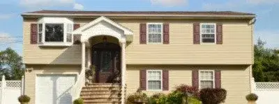 Ranch Home Painted Neutral Beige with Dark Brown Trim - Atlanta GA - Kimberly Painting