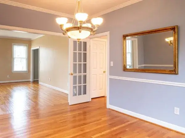 Norcross GA Interior Painting - Periwinkle Walls White Trim
