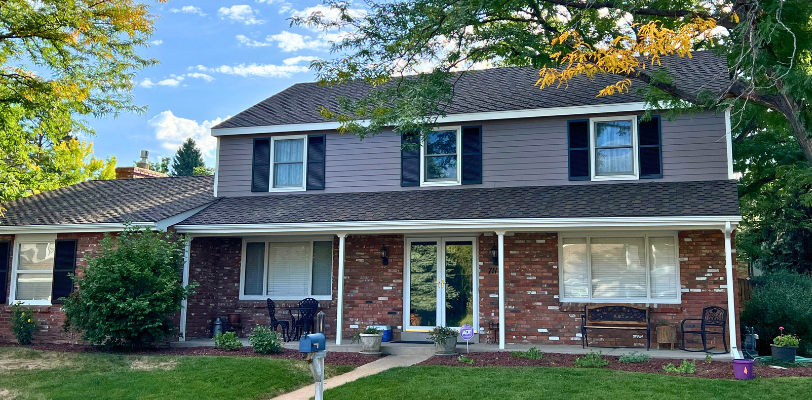 Exterior Painting Brown With Black Shutters White Trim - Cumming, GA - Kimberly Painting