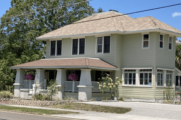 Bungalow-Exterior Paint Colors-Craftsman in sage-Atlanta-Kimberly Painting