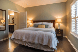Interior house painting benefits, soothing and relaxing bedroom