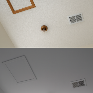 Popcorn Ceiling Removal - North Atlanta GA - Before After - Kimberly Painting